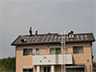 屋根置太陽光パネル設置工事　架台設置